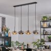 Mertola lampa wisząca, lampa wisząca bursztynowy, przydymiony, 4-punktowe