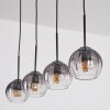 Koyoto lampa wisząca, kula świetlna, lampa wisząca przezroczysty, przydymiony, 4-punktowe