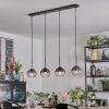 Koyoto lampa wisząca, kula świetlna, lampa wisząca przezroczysty, przydymiony, 4-punktowe