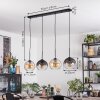 Koyoto lampa wisząca, kula świetlna, lampa wisząca bursztynowy, przezroczysty, przydymiony, 4-punktowe