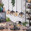 Koyoto lampa wisząca, kula świetlna, lampa wisząca bursztynowy, przezroczysty, przydymiony, 4-punktowe