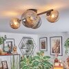 Chehalis lampa sufitowa, kula świetlna bursztynowy, przydymiony, 4-punktowe