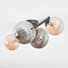 Chehalis lampa sufitowa, kula świetlna bursztynowy, przydymiony, 4-punktowe