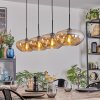Mertola Lampa wisząca, Lampa wisząca W kolorze bursztynu, 4-punktowe