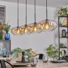 Mertola lampa wisząca, lampa wisząca bursztynowy, przezroczysty, 4-punktowe