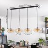 Mertola lampa wisząca, lampa wisząca bursztynowy, przezroczysty, 4-punktowe
