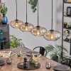 Mertola lampa wisząca, lampa wisząca bursztynowy, przezroczysty, 4-punktowe