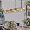 Mertola lampa wisząca, lampa wisząca bursztynowy, przezroczysty, 4-punktowe