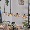 Mertola lampa wisząca, lampa wisząca bursztynowy, przezroczysty, 4-punktowe