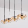 Mertola lampa wisząca, lampa wisząca bursztynowy, przezroczysty, 4-punktowe