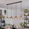Mertola lampa wisząca, lampa wisząca bursztynowy, przezroczysty, 4-punktowe