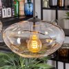 Mertola Lampa wisząca, Lampa wisząca W kolorze bursztynu, Przezroczysty, 4-punktowe