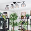 Koyoto lampa sufitowa, kula świetlna przezroczysty, przydymiony, 4-punktowe