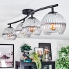 Koyoto lampa sufitowa, kula świetlna przezroczysty, przydymiony, 4-punktowe