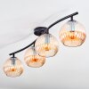 Koyoto lampa sufitowa, kula świetlna bursztynowy, 4-punktowe