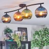 Koyoto lampa sufitowa, kula świetlna niebeieski, zielony, miedziany, 4-punktowe