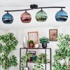 Koyoto lampa sufitowa, kula świetlna niebeieski, zielony, miedziany, 4-punktowe