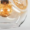 Ripoll lampa sufitowa, kula świetlna bursztynowy, przezroczysty, przydymiony, 3-punktowe