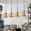 Koyoto lampa wisząca, kula świetlna, lampa wisząca bursztynowy, 4-punktowe