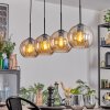 Koyoto lampa wisząca, kula świetlna, lampa wisząca bursztynowy, 4-punktowe