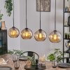 Koyoto lampa wisząca, kula świetlna, lampa wisząca bursztynowy, 4-punktowe