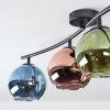 Koyoto lampa sufitowa, kula świetlna niebeieski, zielony, miedziany, 4-punktowe