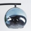 Koyoto lampa sufitowa, kula świetlna niebeieski, zielony, miedziany, 4-punktowe