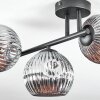Ripoll lampa sufitowa, kula świetlna chrom, przydymiony, 3-punktowe
