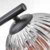 Ripoll lampa sufitowa, kula świetlna chrom, przezroczysty, przydymiony, 3-punktowe