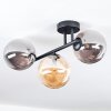 Chehalis lampa sufitowa, kula świetlna bursztynowy, przydymiony, 3-punktowe