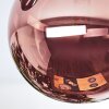 Chehalis lampa sufitowa, kula świetlna niebeieski, zielony, miedziany, 3-punktowe