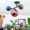 Chehalis lampa sufitowa, kula świetlna niebeieski, zielony, miedziany, 3-punktowe