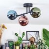 Chehalis lampa sufitowa, kula świetlna niebeieski, zielony, miedziany, 3-punktowe
