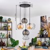Koyoto lampa wisząca, kula świetlna, lampa wisząca bursztynowy, przydymiony, 4-punktowe