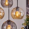 Koyoto lampa wisząca, kula świetlna, lampa wisząca bursztynowy, przydymiony, 4-punktowe
