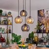 Koyoto lampa wisząca, kula świetlna, lampa wisząca bursztynowy, przydymiony, 4-punktowe