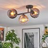 Koyoto lampa sufitowa, kula świetlna bursztynowy, przezroczysty, przydymiony, 3-punktowe