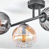 Koyoto lampa sufitowa, kula świetlna bursztynowy, przezroczysty, przydymiony, 3-punktowe