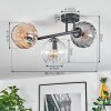 Koyoto lampa sufitowa, kula świetlna bursztynowy, przezroczysty, przydymiony, 3-punktowe