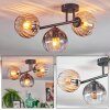Koyoto lampa sufitowa, kula świetlna bursztynowy, przezroczysty, przydymiony, 3-punktowe