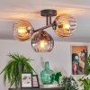 Koyoto lampa sufitowa, kula świetlna bursztynowy, przezroczysty, przydymiony, 3-punktowe