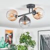 Koyoto lampa sufitowa, kula świetlna bursztynowy, przezroczysty, przydymiony, 3-punktowe