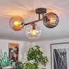 Koyoto lampa sufitowa, kula świetlna bursztynowy, przezroczysty, przydymiony, 3-punktowe