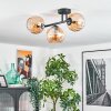 Koyoto lampa sufitowa, kula świetlna bursztynowy, 3-punktowe
