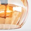 Koyoto lampa sufitowa, kula świetlna bursztynowy, 3-punktowe