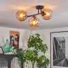 Koyoto lampa sufitowa, kula świetlna bursztynowy, 3-punktowe