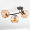 Koyoto lampa sufitowa, kula świetlna bursztynowy, 3-punktowe