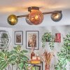 Chehalis lampa sufitowa, kula świetlna niebeieski, zielony, miedziany, przydymiony, 4-punktowe