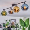Koyoto lampa sufitowa, kula świetlna niebeieski, zielony, przezroczysty, miedziany, 4-punktowe