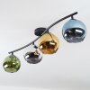 Koyoto lampa sufitowa, kula świetlna niebeieski, zielony, przezroczysty, miedziany, 4-punktowe